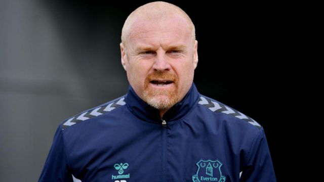 Sean Dyche during Everton training