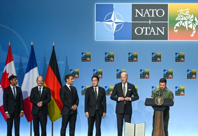 Саммит НАТО с участием президента Украины Владимира Зеленского