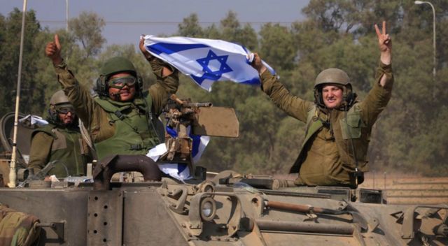 Израильские военные на граинце с Газой