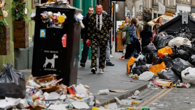 Забастовка мусорщиков в Эдинбурге