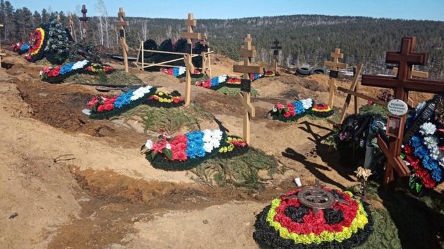 Десятки новых могил на кладбище Иркутска