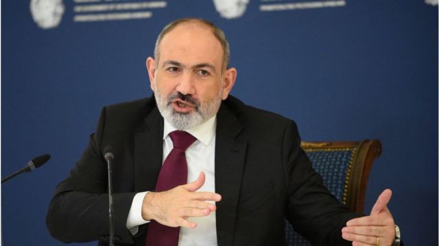 Премьер Армении Пашинян на пресс-конференции 10 января 2023