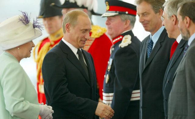 Королева, Путин и Блэр