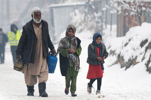 Снег в Кабуле, 11 января 2023 года