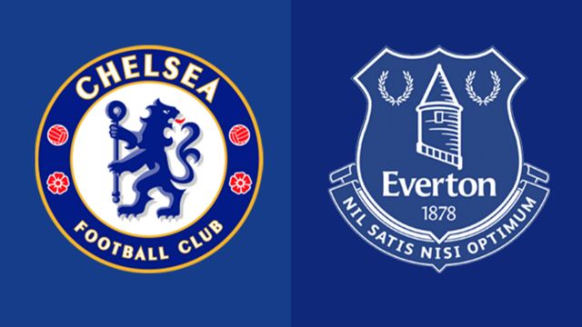 Chelsea and Everton club badges