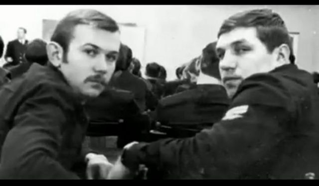Покусин и Пащенко в училище