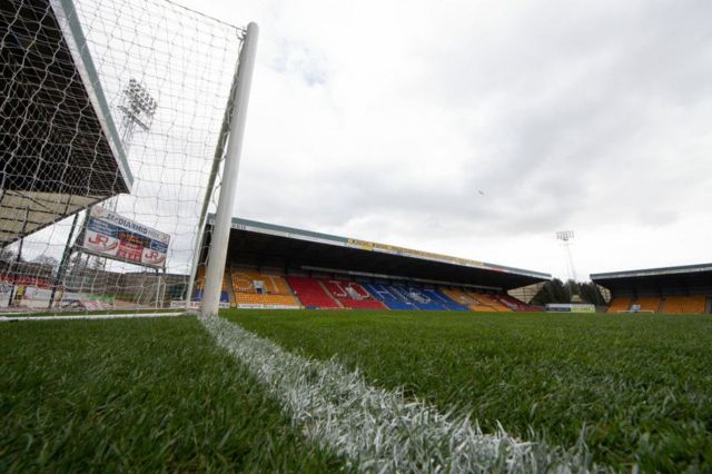 A General Stadium View during a cinch Championship match between St Johnstone and Kilmarnock at McDiarmid Park, on April 13, 2024, in Perth, Scotland.