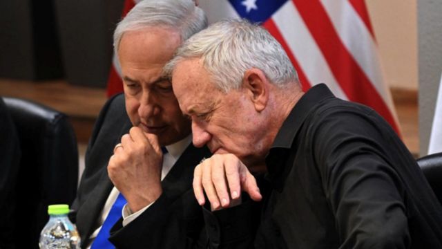 Биби Нетаньяху и Бенни Ганц