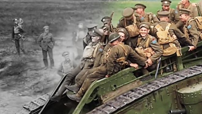 Режиссер Питер Джексон в новом фильме раскрасил и озвучил документальные кадры Первой мировой войны.