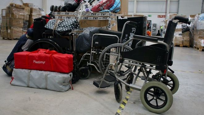 Wheelchairs and packages
