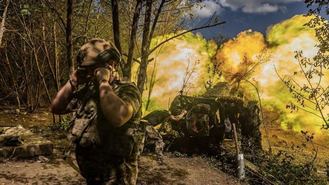 Украинский артиллерист