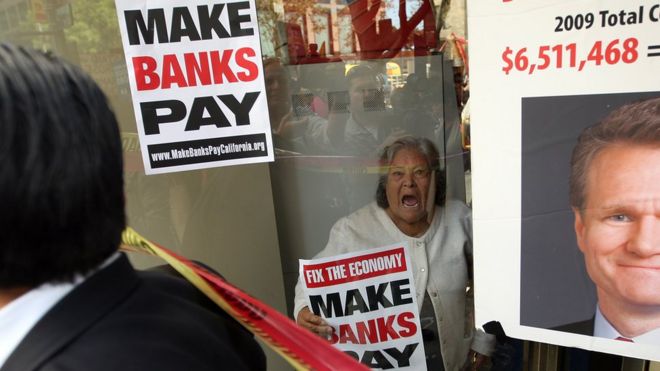 Протест в Bank of America в 2011 году