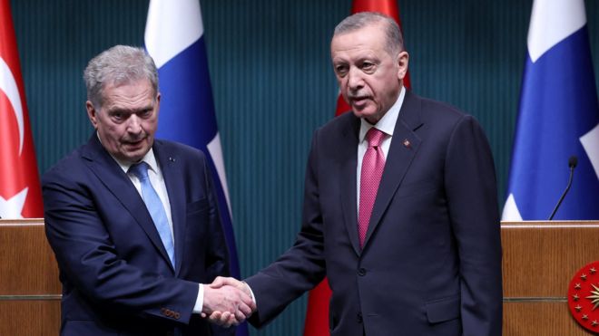 Президенты Финляндии и Турции