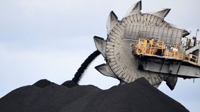 Угольный разрез в Австралии