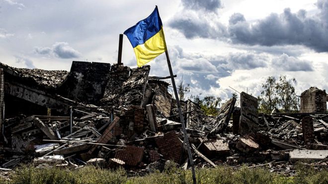 Освобожденное в ходе контрнаступления украинских войск село Долина в Донбассе