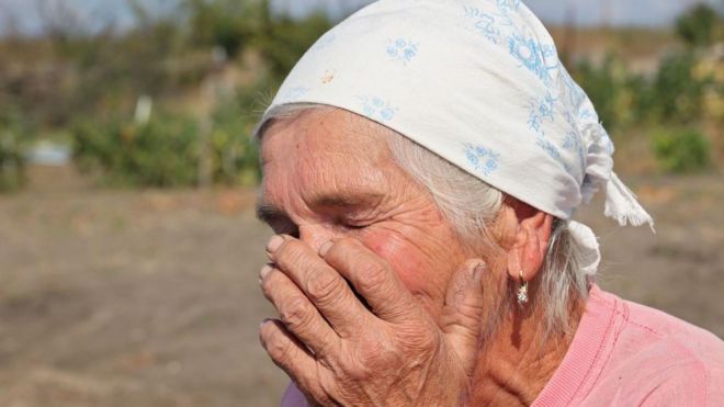 Жительница украинского села после оккупации