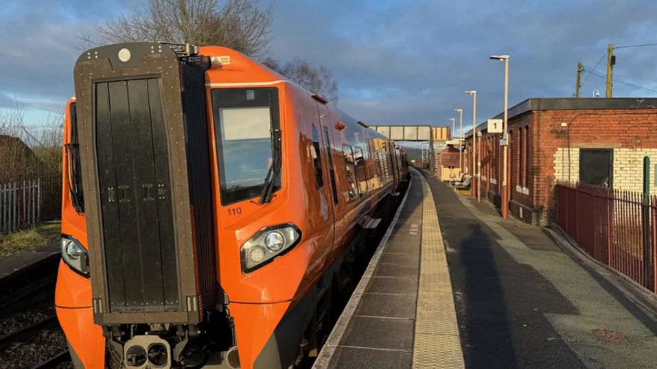 A West Midlands train at Shifnal