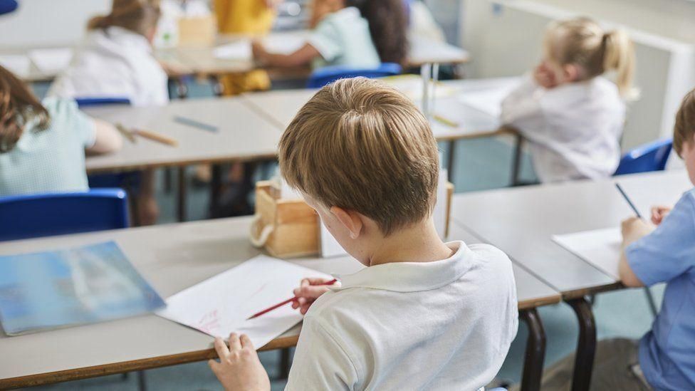 A generic image of school children