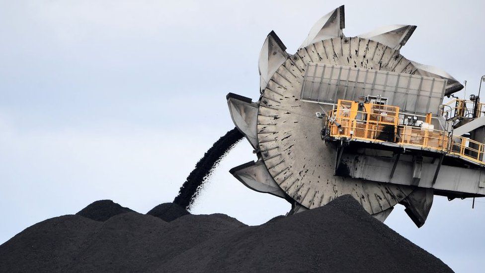 Machinery at a Newcastle coal mine