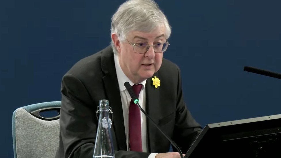 First Minister Mark Drakeford gave evidence on Wednesday