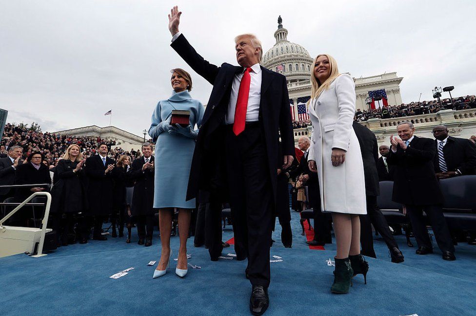 Trump at the inauguration