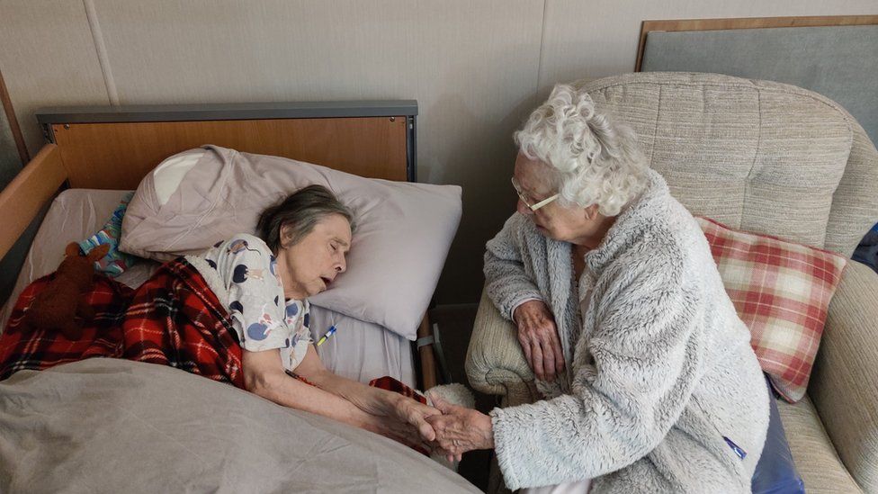 Betsy Douglas, 80, and her 102-year-old mother Betsy MacRae (right)