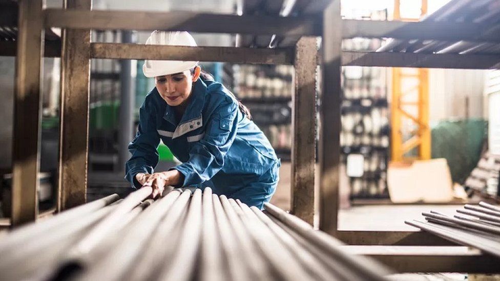 Worker in warehouse