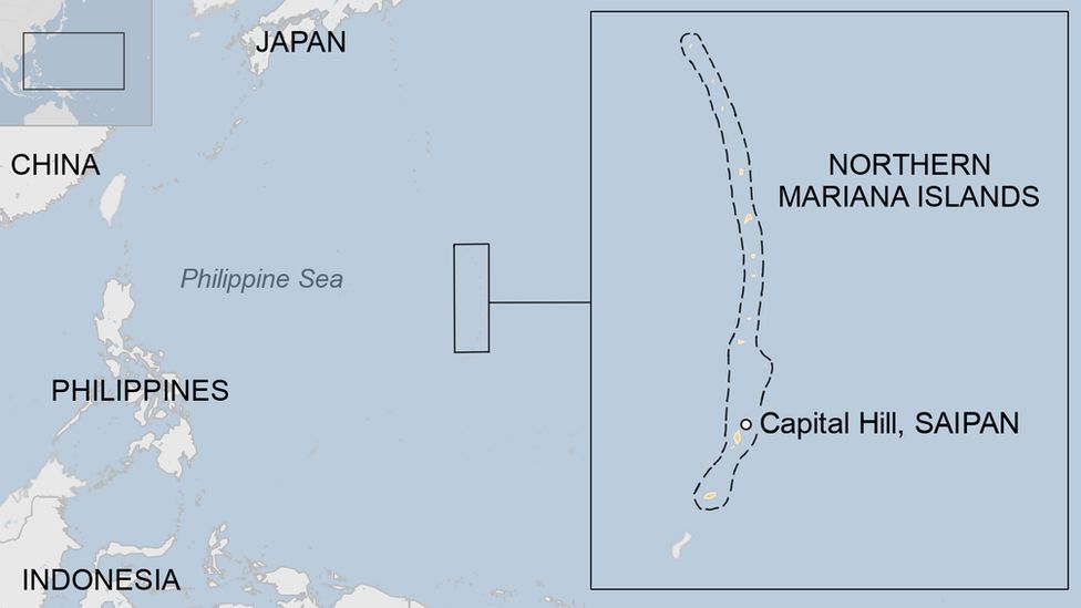 map of Northern Marianas Islands