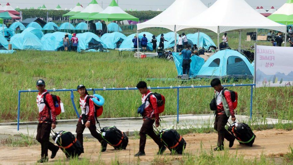 Participants in the 25th World Scout Jamboree