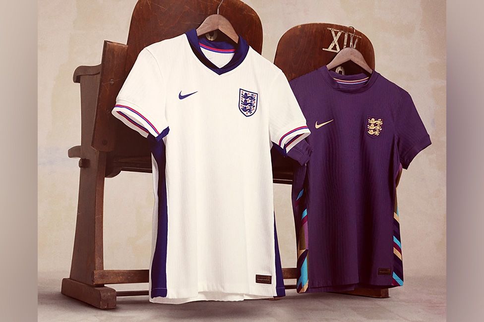 England national football home and away kit 2024. Nike’s 2024 National Federation Men's and Women's Kits are all made with Dri-FIT ADV, Nike’s pinnacle standard for performance apparel.