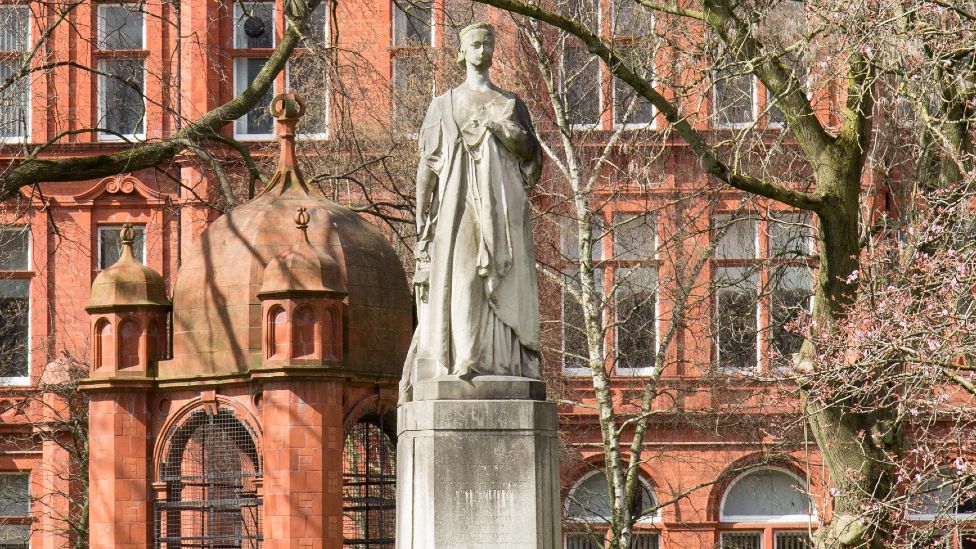 A statue of Queen Victoria in Salford