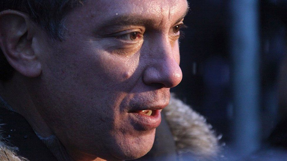 Nemtsov at a protest rally against alleged vote rigging in Russia's parliamentary elections in 2011