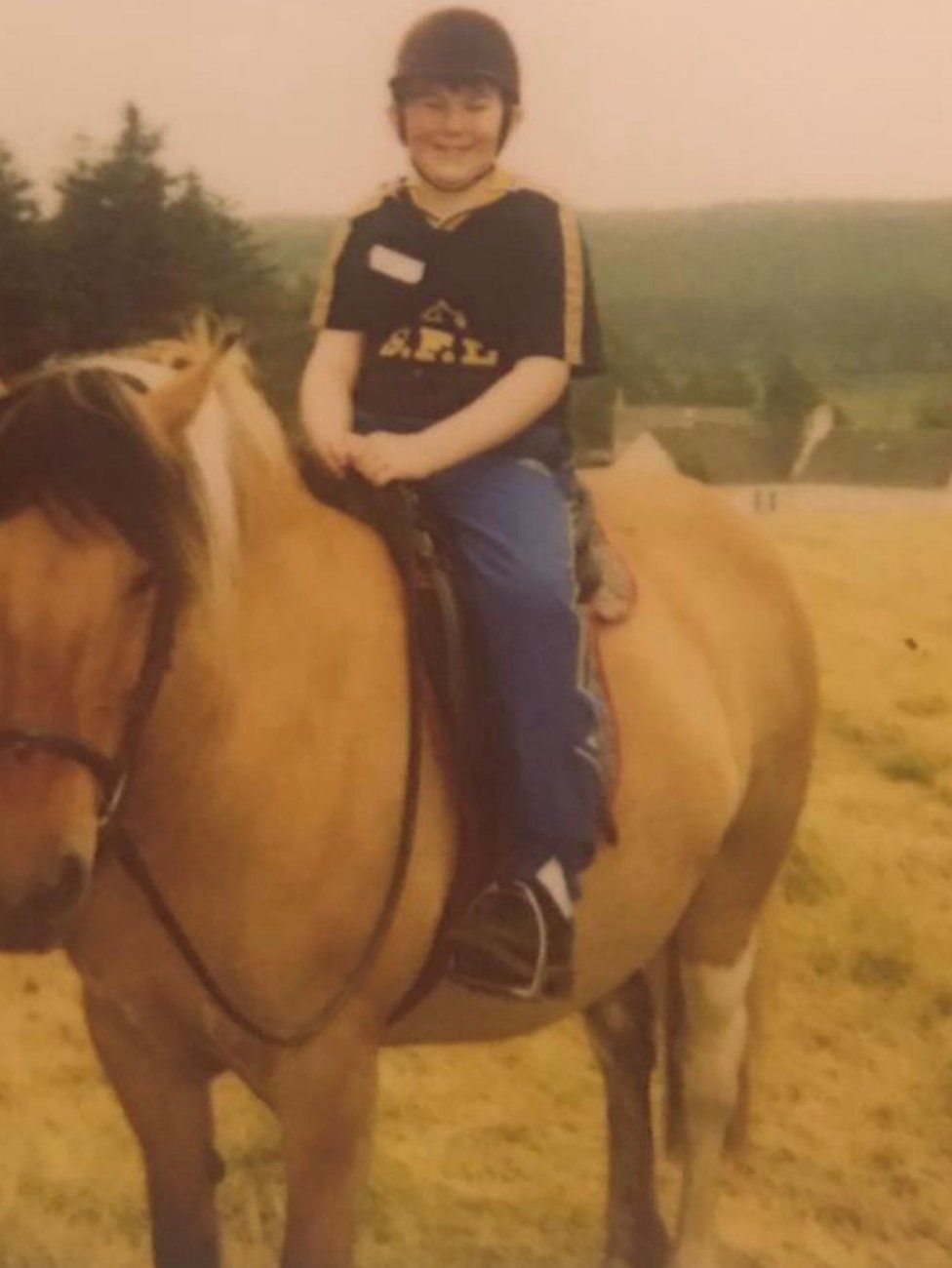 Kyle Gibbon on a horse