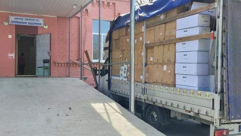 Medical supplies arriving in Ukraine in 2022