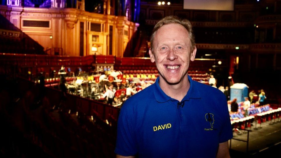 David Stanley, founder of the Music Man Project, at the Royal Albert Hall