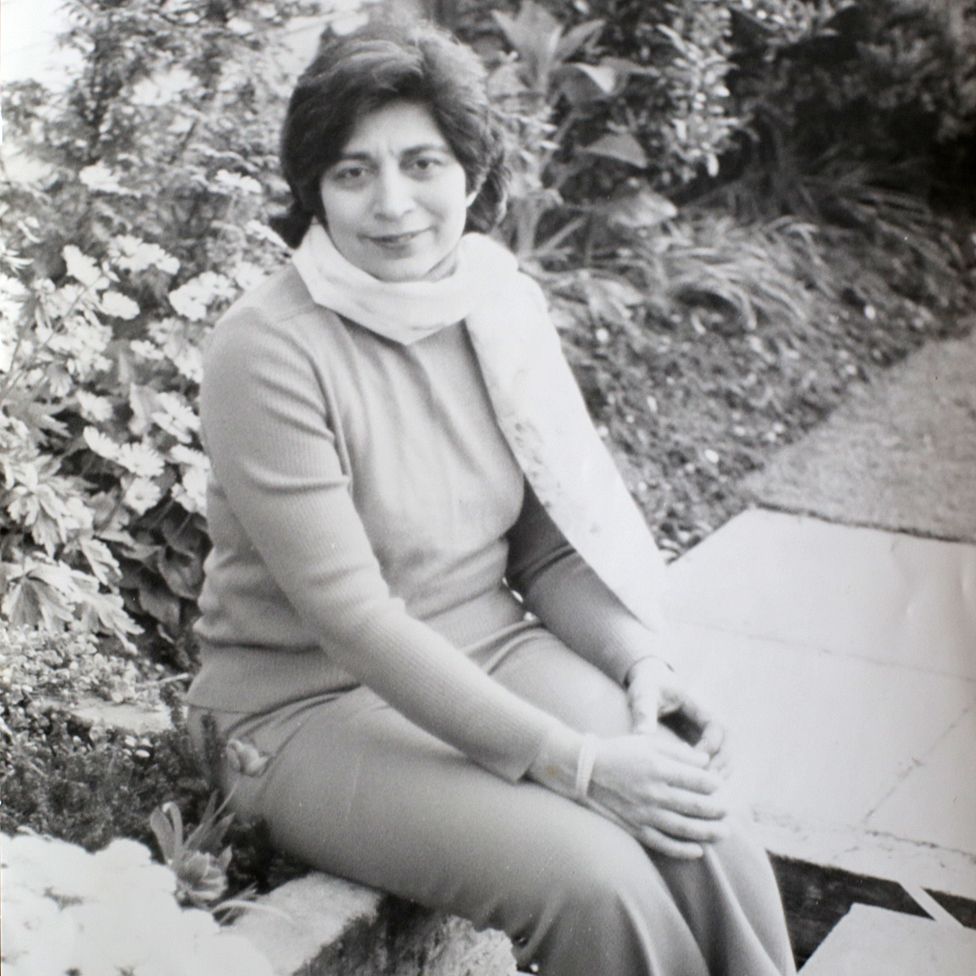 Pramila in the clothes she would wear to meet the white women of Ladywood