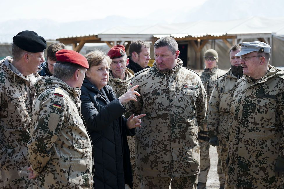 Merkel visits German troops in Afghanistan
