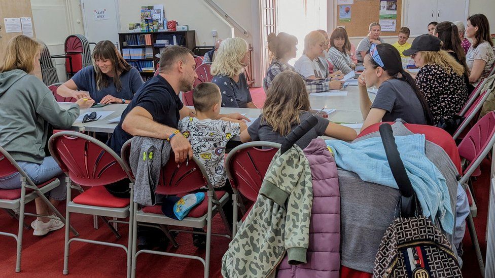 English lessons to Ukrainians in Woodbridge, Suffolk