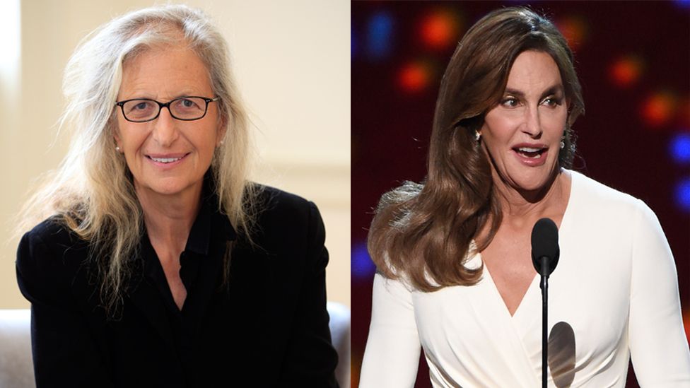 Annie Leibovitz (left) and Caitlyn Jenner (right)