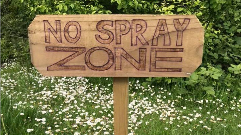 A no spray sign