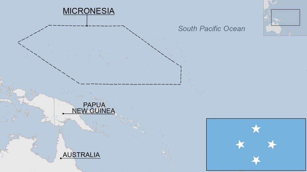 map of Micronesia