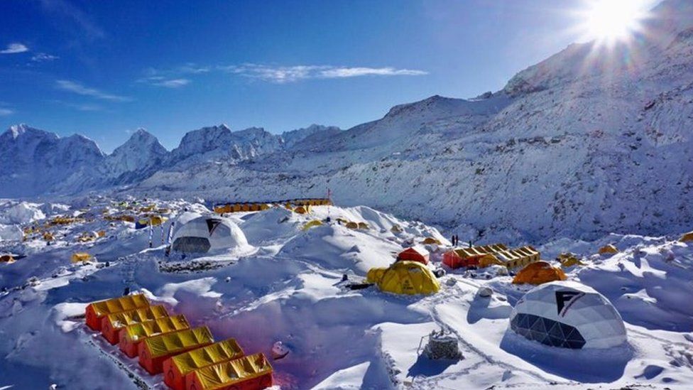 Everest base camp this climbing season