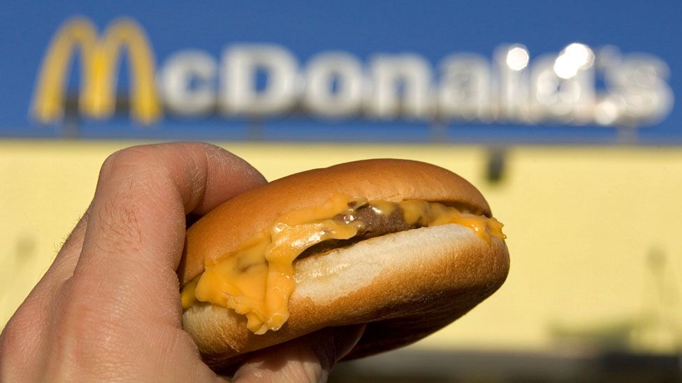 McDonald's cheeseburger in Berlin