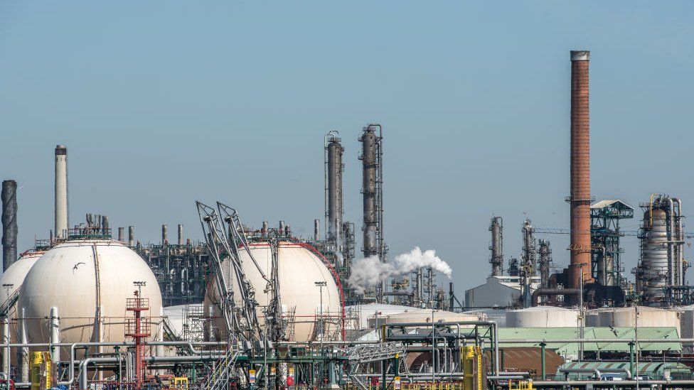 Total Oil refinery in Antwerp - Belgium