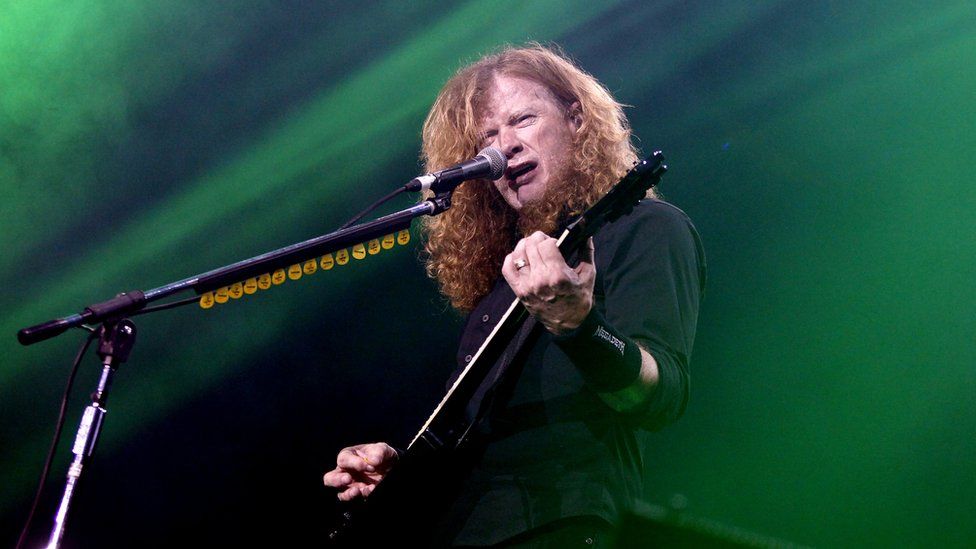 Dave Mustaine of Megadeth performing in 2018