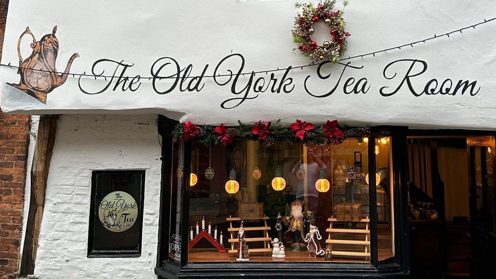 Image of The Old York Tea Room with sign