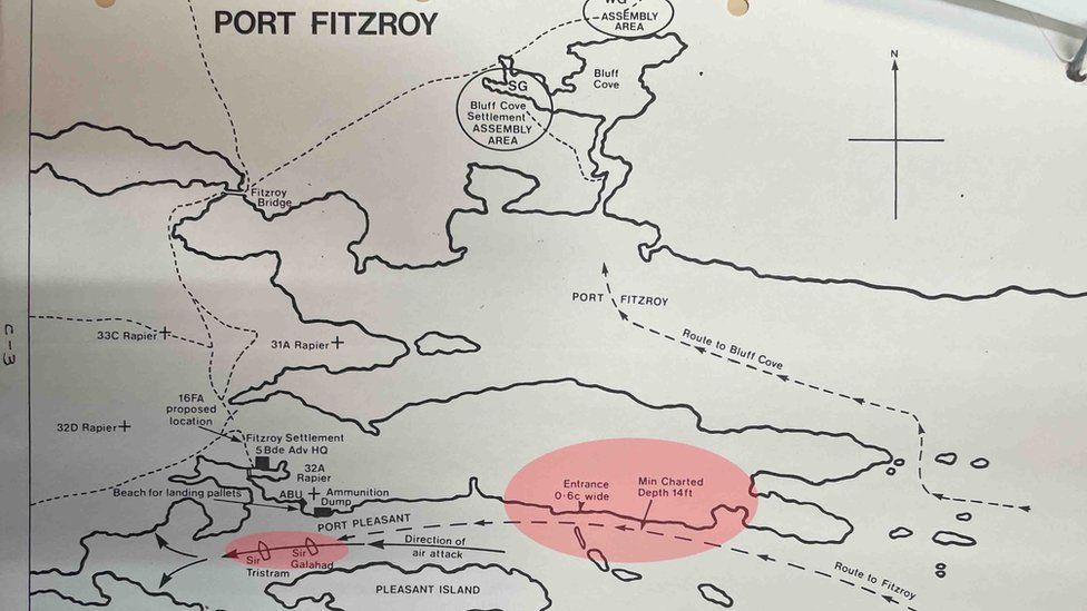 A map of Port Fitzroy and Port Pleasant, from the Board of Inquiry, kept in the National Archives