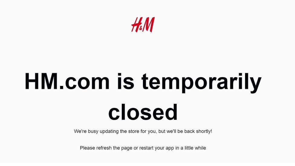 H&M website