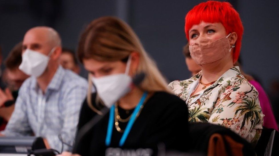 Delegates at COP26 on 5 November 2021