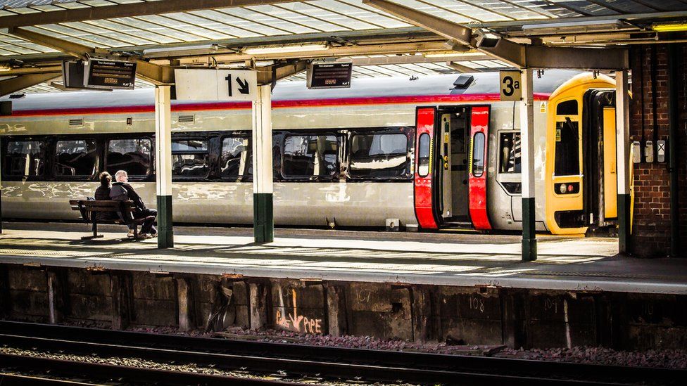 Train at Chester Station